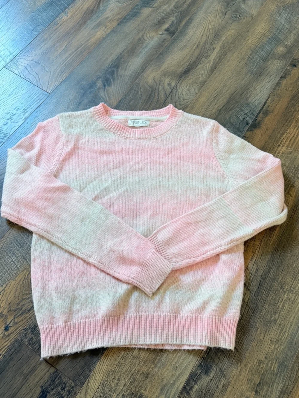Rachel Zoe Pink Ombre Crewneck Sweater girls small ages 8 to 10